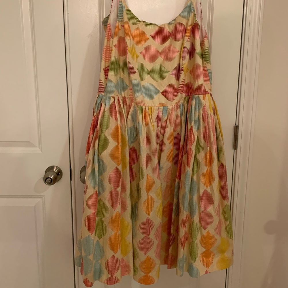Geometric Rainbow Sundress WITH POCKETS!!!
